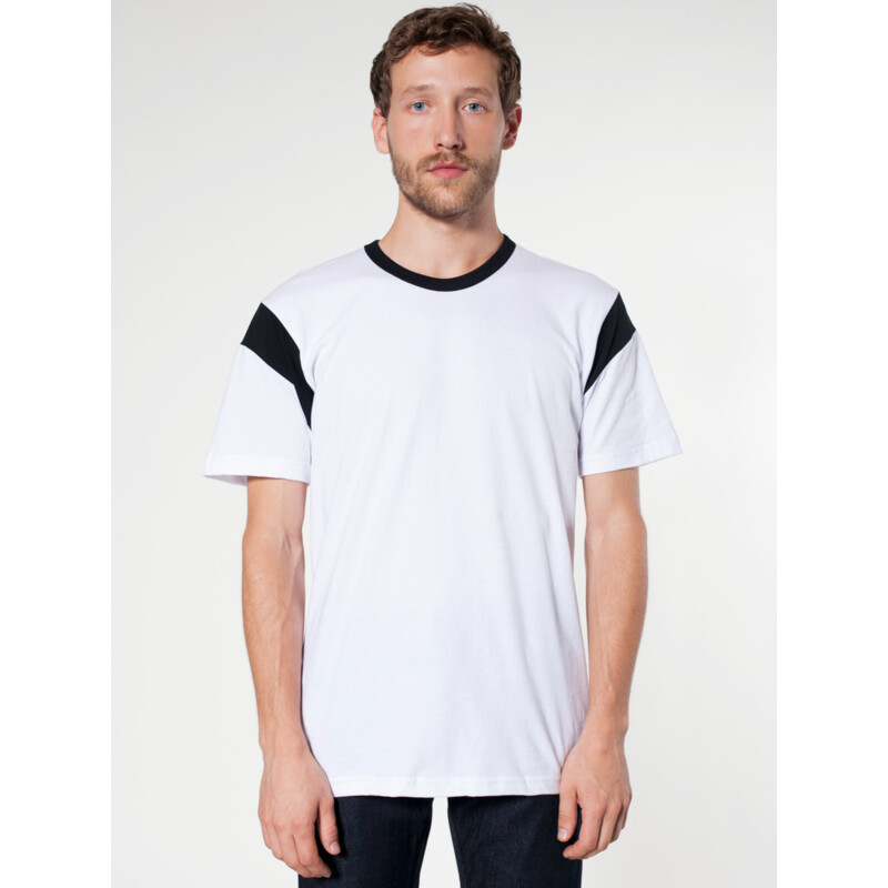 2430 Fine Jersey Contrast Inset S/S T-Shirt Thumbnail