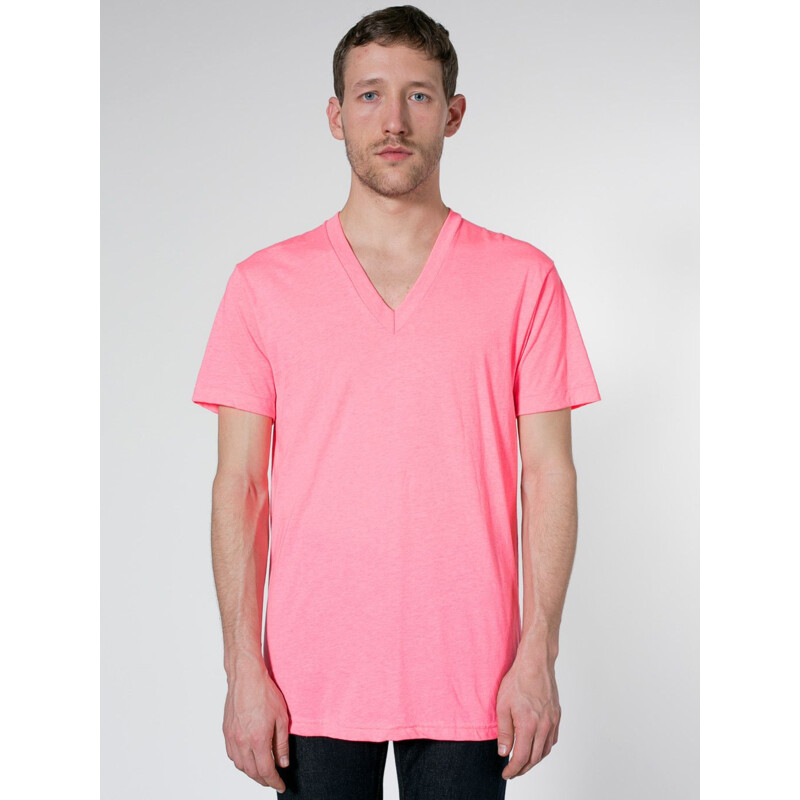 BB456 Poly-Cotton S/S V-Neck T-Shirt Thumbnail