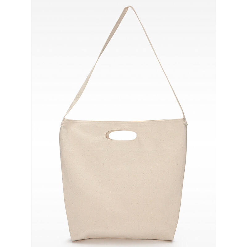 E590 Bull Denim Woven Cotton Bag w/ Strap Thumbnail