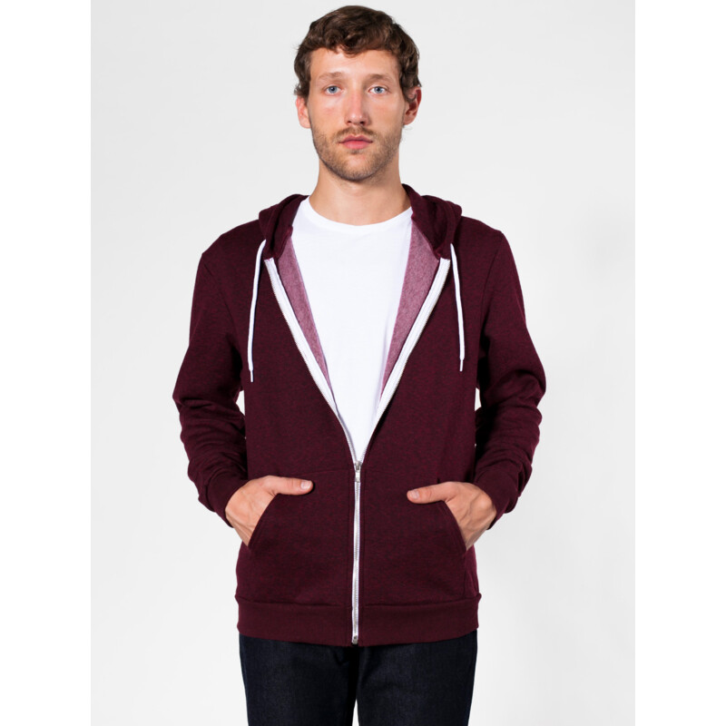 MT497 Salt and Pepper Zip Hoody Thumbnail