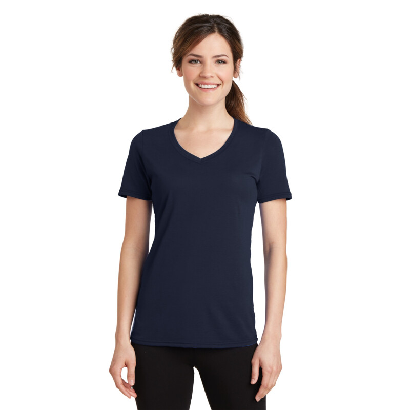 Women's Performance Blend V Neck Tee Thumbnail