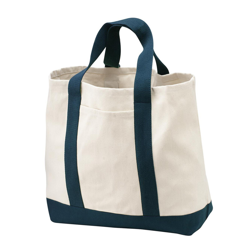 Ideal Twill Two Tone Shopping Tote Thumbnail