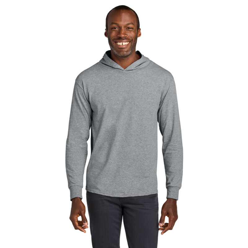 Classics Unisex Cotton Long Sleeve Hooded T Shirt Thumbnail