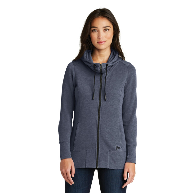 Women's Tri Blend Fleece Full Zip Hoodie Thumbnail