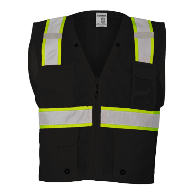 Unisex EV Series® Enhanced Visibility Multi-Pocket Mesh Vest Thumbnail